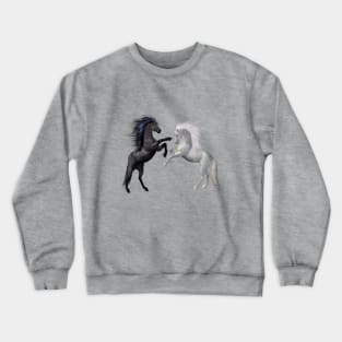 Wild Horses, Stallions Crewneck Sweatshirt